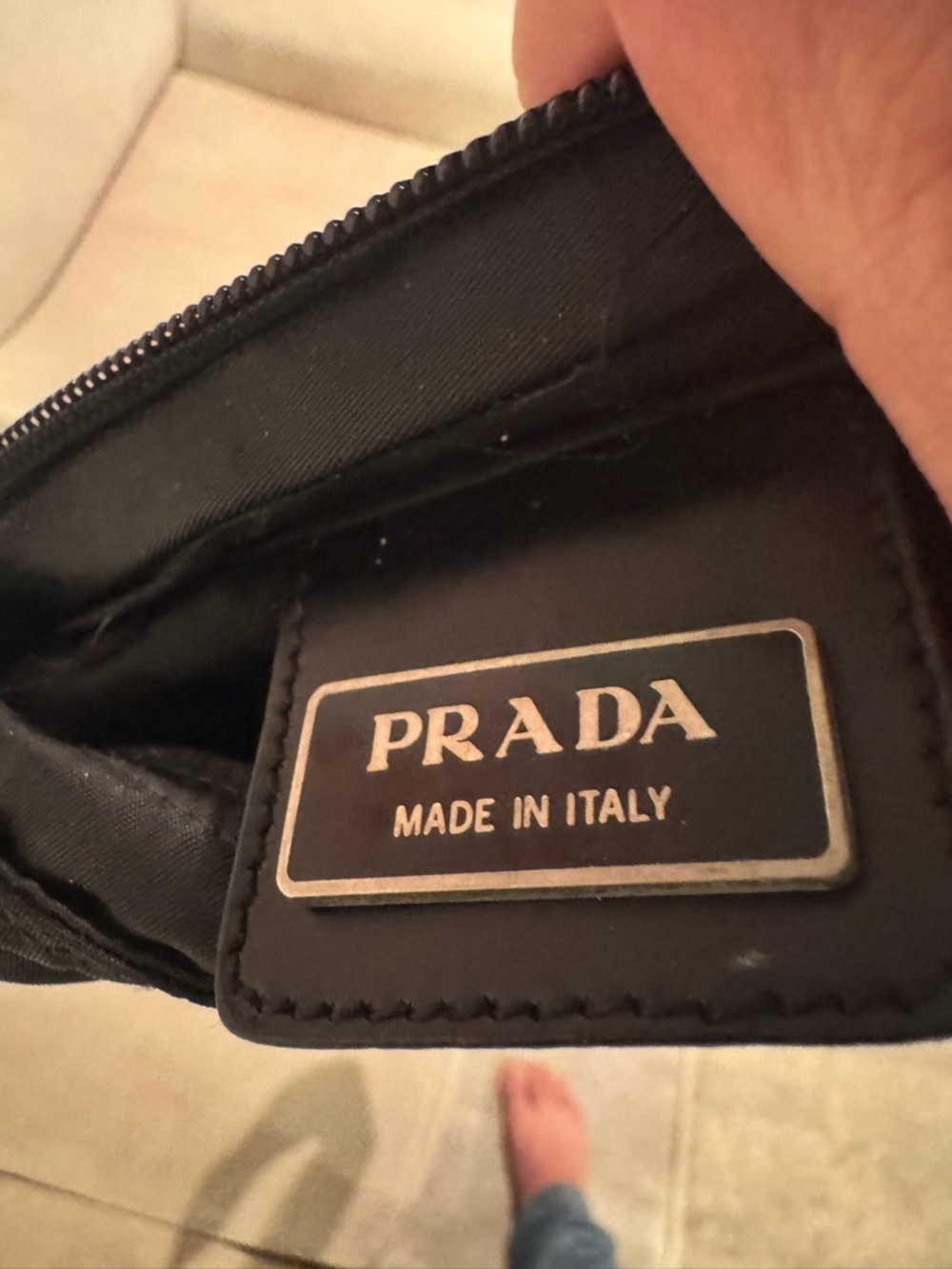 Prada Black Nylon Crossbody Bag vintage - Picture 3 of 7